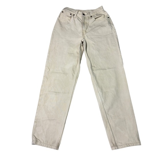 Levi Strauss Signature Denim - Levi Strauss Premium‎ 80s Mom Jean Light Cream Beige Size 25x27